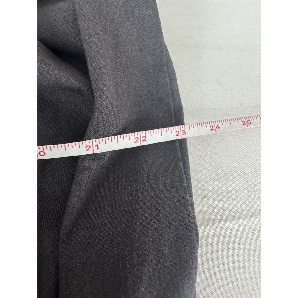 Vintage 90s Gray Back Pleated Midi Skirt 14 Dark Academia Whimsigoth Military - Picture 10 of 11